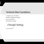 Technical Sales Foundations IBM Zertifikat für Netzlink Teammitglied
