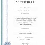 Zertifikat - IT-SiBe CHA