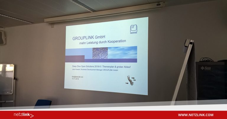 Netzlink taucht ab: Beim Open Solutions Deep Dive der GROUPLINK